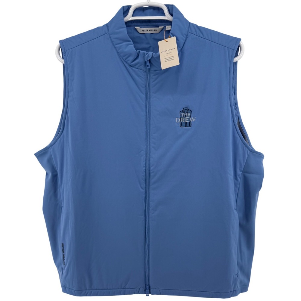 Peter Millar Crown Sport Mens XXL Etide Blue The Drew Golf Vest NWT $230